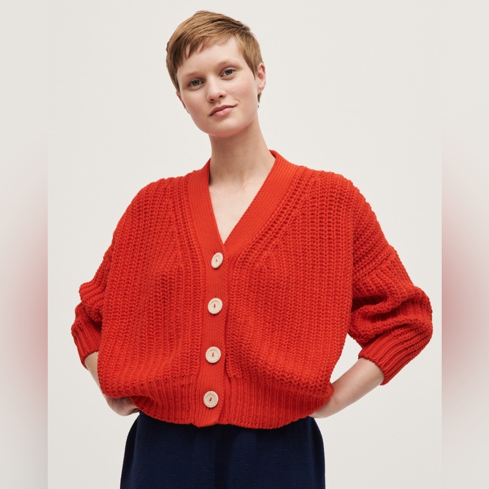 Babaa cardigan no18 in Summer Flame